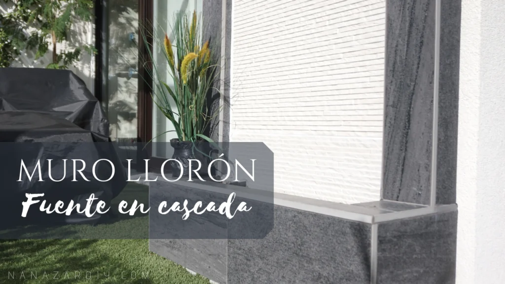 Cómo hacer un MURO LLORÓN, fuente en cascada (DIY Water Wall)